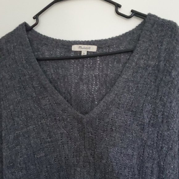 Madewell Heather Gray Knit Sweater - Picture 3 of 7